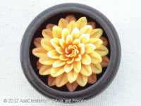 Carved Soap Flower Set: Chrysanthemum, Ixora, Lotus