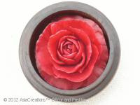 Carved Soap Flower Set: Rose, Hybiscus, Frangipani 
