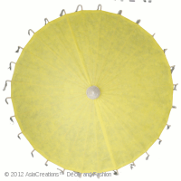 Mulberry Paper Umbrella - Light Yellow